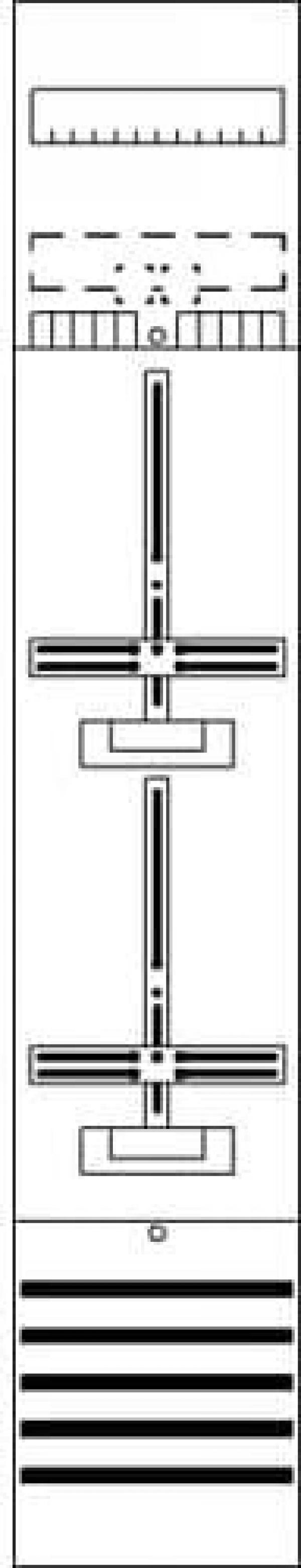 STRIEBEL & JOHN DF19C2 Zählerfeld 9RE 2Z mit Zählerkreuz
