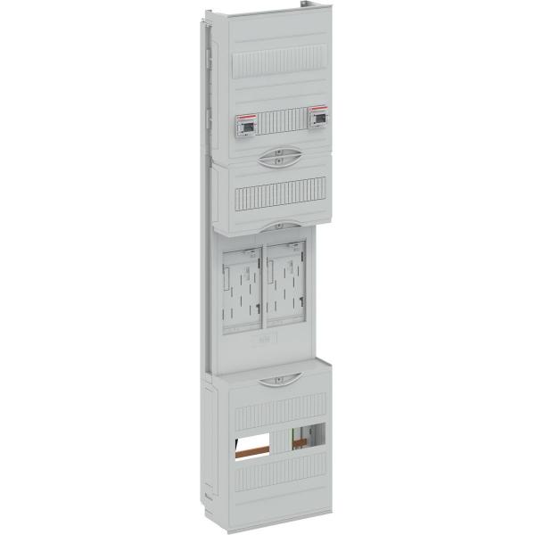 ARDEBO.de STRIEBEL & JOHN BF17T2 Zählerfeld, Baureihe ComfortLine, 7-reihig, lichtgrau (2CPX054126R9999)