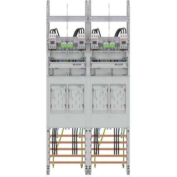 STRIEBEL & JOHN BF27T4 Zählerfeld, Baureihe ComfortLine, 7-reihig, lichtgrau (2CPX054129R9999)