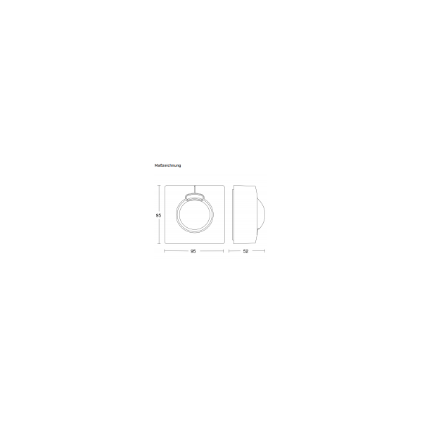 Steinel HF 3360 COM1 Hochfrequenz-Bewegungsmelder - Aufputz eckig, weiß (011734)