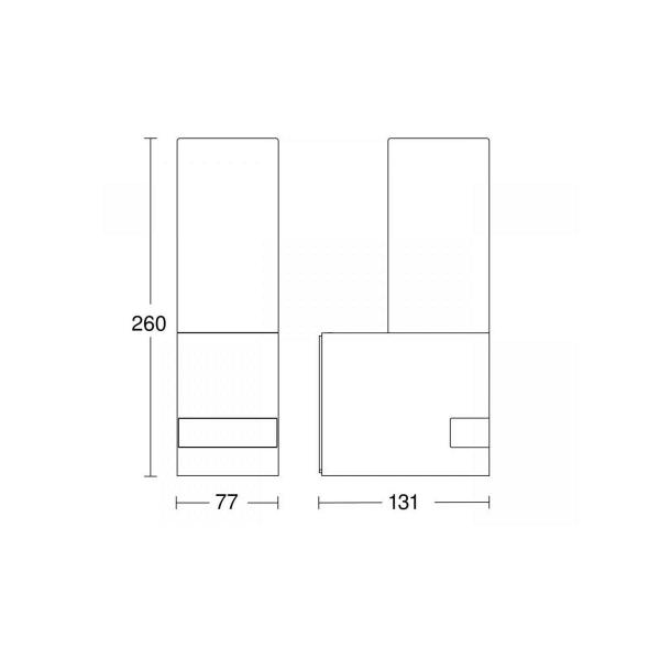 Steinel L 605 S Sensor-LED-Außenleuchte, 3000K, anthrazit (065287)