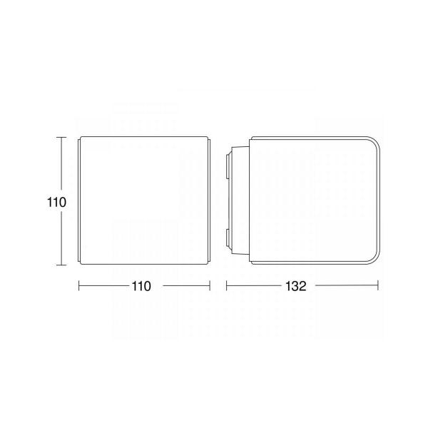 Steinel L 830 SC Sensor-LED-Außenleuchte, 3000K, anthrazit (055493)