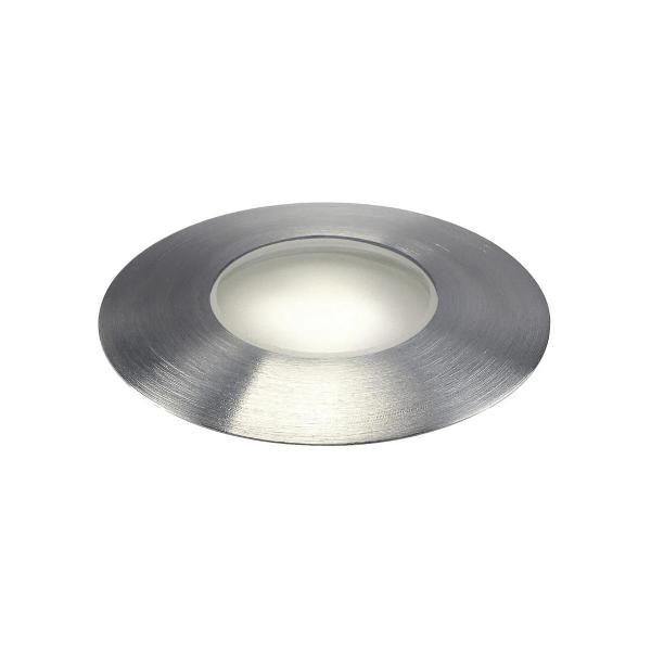 SLV TRAIL-LITE 60 Outdoor Bodeneinbauleuchte, LED, 3000K, IP65, edelstahl 316, Glaseinsatz satiniert (227462)