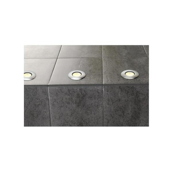 SLV TRAIL-LITE 60 Outdoor Bodeneinbauleuchte, LED, 3000K, IP65, edelstahl 316, Glaseinsatz satiniert (227462)