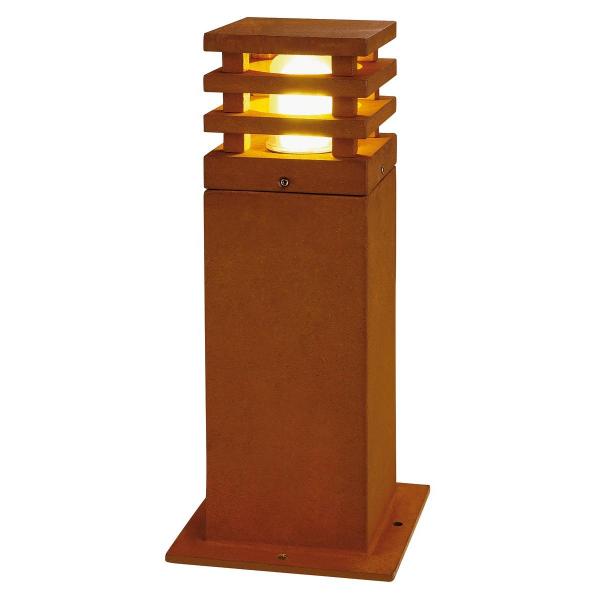 ARDEBO.de SLV RUSTY SQUARE 40 Outdoor Standleuchte, TC-DSE, IP55, eckig,, max. 11W, stahl gerostet (229420)