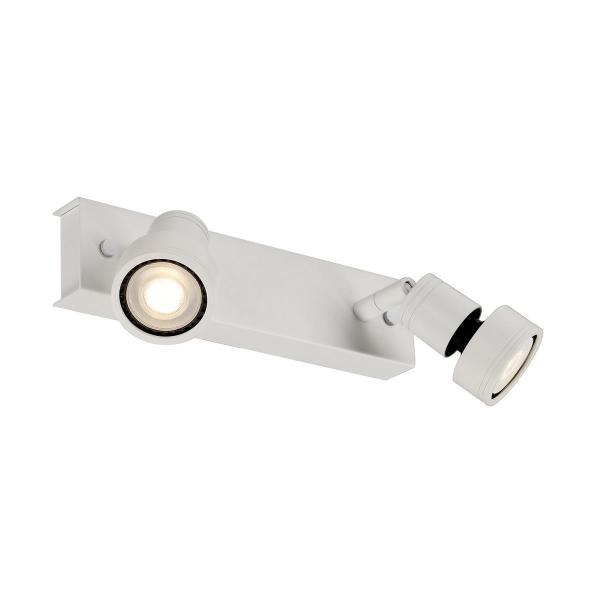 SLV PURI 2, Wand- und Deckenleuchte, zweiflammig, QPAR51, max. 100 W, mit Dekoring, v (147371)