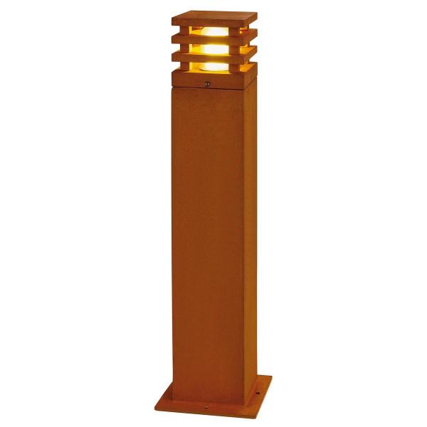 ARDEBO.de SLV RUSTY SQUARE 70 Outdoor Standleuchte, TC-DSE, IP55, eckig, max. 11W, stahl gerostet (229421)
