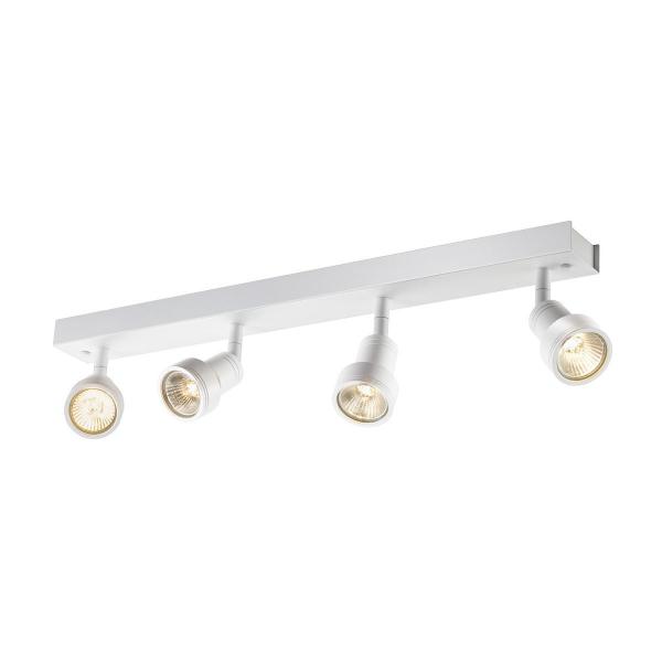 ARDEBO.de SLV PURI CW, Indoor Wand- und Deckenaufbauleuchte, quad, QPAR51, 4x50W, weiß (1002030)