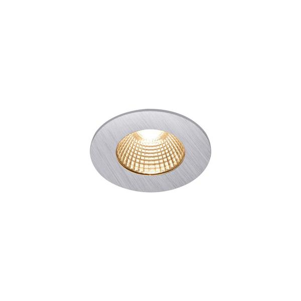 ARDEBO.de SLV PATTA-I LED Deckeneinbauleuchte, rund, IP65, 1800-3000K, silber (1002100)