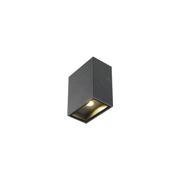 ARDEBO.de SLV QUAD BIG Wandleuchte, LED, 3000K, IP44, eckig, anthrazit (232435)