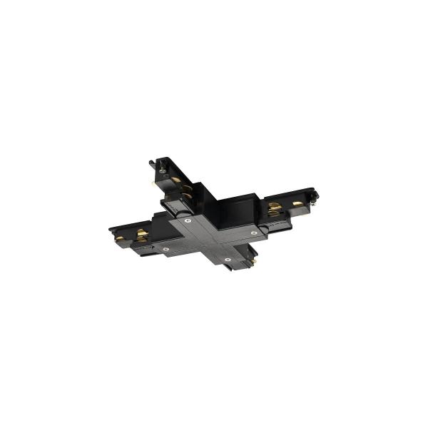 ARDEBO.de SLV S-TRACK DALI X-Verbinder für 3Phasen-Hochvolt-Aufbauschiene, schwarz (1002655)