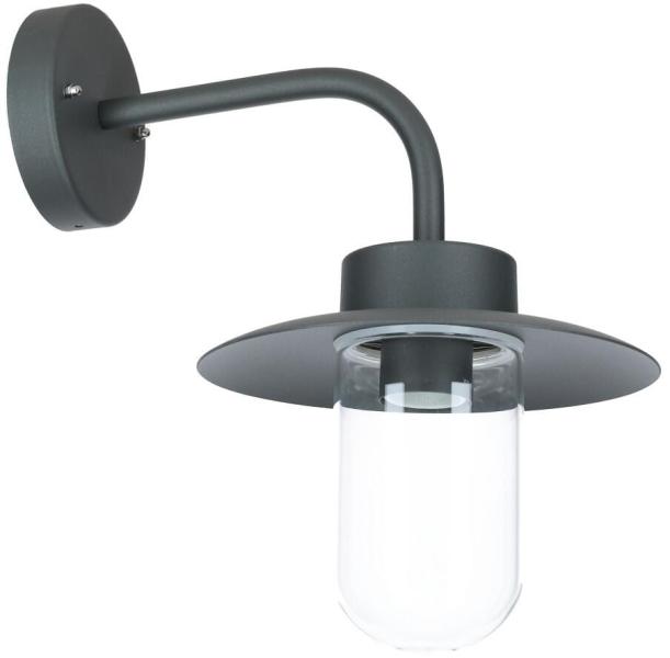 SLV MOLAT Outdoor Wandleuchte, E27, anthrazit, max. 60W, IP44 (1000820)