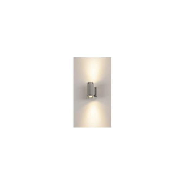 SLV MYRA UP/DOWN Outdoor Wandleuchte, QPAR51, IP55, grau, max. 70W (233114)