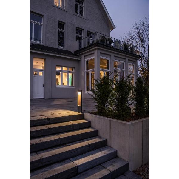 SLV FLATT POLE 100 Outdoor LED Stehleuchte, 3000K, IP65, anthrazit/braun (1002957)