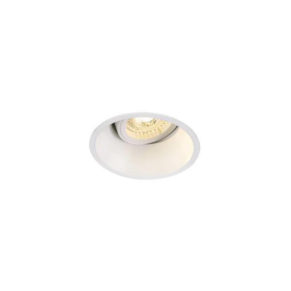 ARDEBO.de SLV HORN-T Einbauleuchte, QPAR51, rund, weiß, max. 25W, inkl. Clipfedern (113141)