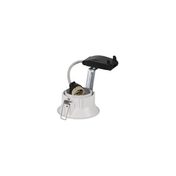 SLV HORN-T Einbauleuchte, QPAR51, rund, weiß, max. 25W, inkl. Clipfedern (113141)