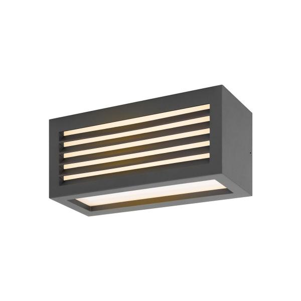 ARDEBO.de SLV BOX_L LED Outdoor Wand- und Deckenaufbauleuchte, IP44, 3000K, 19W, anthrazit (1002035)