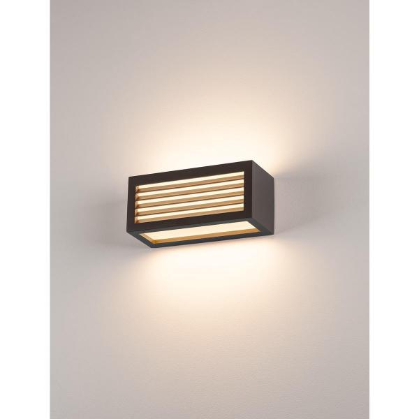 SLV BOX_L LED Outdoor Wand- und Deckenaufbauleuchte, IP44, 3000K, 19W, anthrazit (1002035)