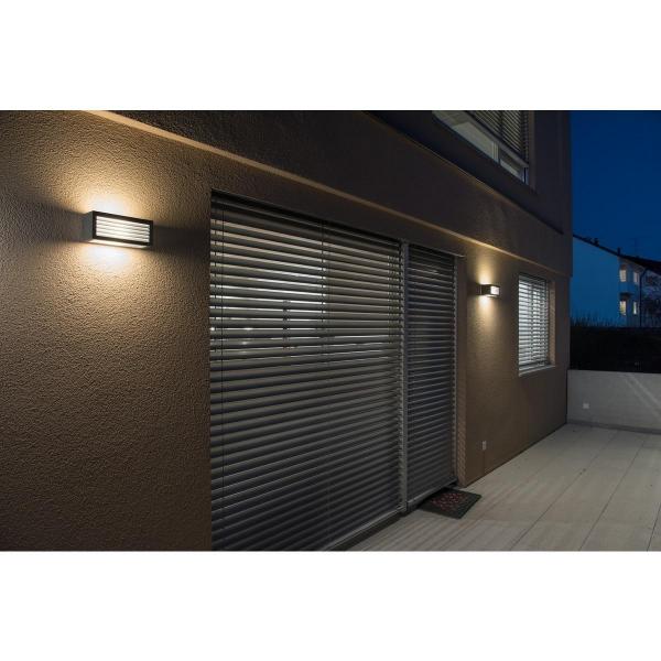 SLV BOX_L LED Outdoor Wand- und Deckenaufbauleuchte, IP44, 3000K, 19W, anthrazit (1002035)