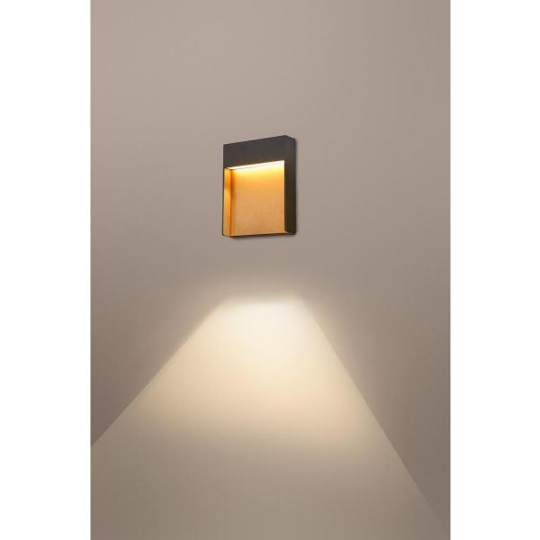 SLV FLATT Outdoor, LED Wandaufbauleuchte, 3000K, IP65, anthrazit (1002952)