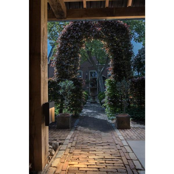 SLV FLATT Outdoor, LED Wandaufbauleuchte, 3000K, IP65, anthrazit (1002952)