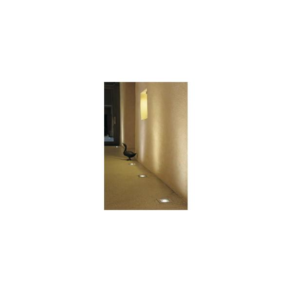 SLV DASAR 70 Outdoor Bodeneinbauleuchte, QPAR51, IP67, eckig, edelstahl 304, max. 35W (229374)