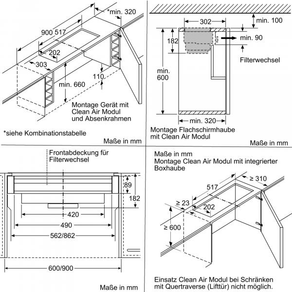 Siemens LZ11IXC16 Air Plus Umluftset