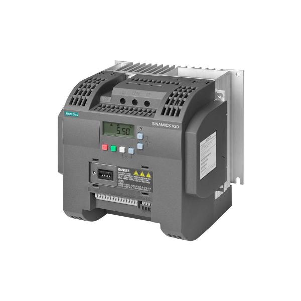 ARDEBO.de Siemens 6SL3210-5BE25-5CV0 SINAMICS V20 3AC 380-480V -15/+10 % 47-63Hz Nennleistung 5,5kW mit 150 % Überlast für 60 Sek.