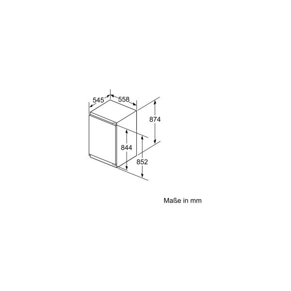 Siemens GI21VADE0 iQ500 Einbau Gefrierschrank, Nischenhöhe: 88cm, 97l, Flachscharnier, lowFrost, freshSense