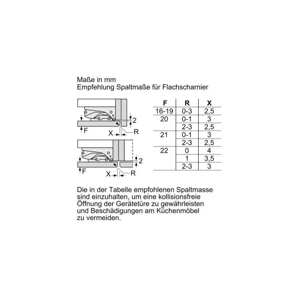 Siemens GI21VADE0 iQ500 Einbau Gefrierschrank, Nischenhöhe: 88cm, 97l, Flachscharnier, lowFrost, freshSense