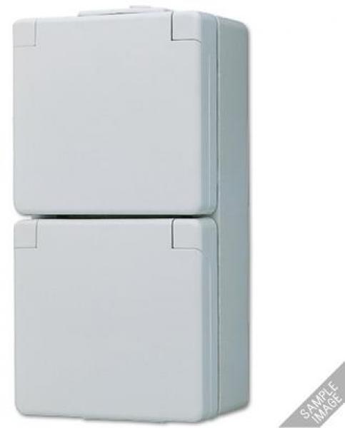 ARDEBO.de SCHUKO® Zweifach-Steckdose 16 A 250 V, WG 600, Jung 622NAW