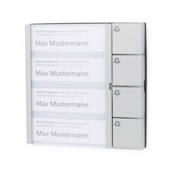 Siedle TM 611-04 SM Tasten-Modul, silber-metallic (200022042-00)