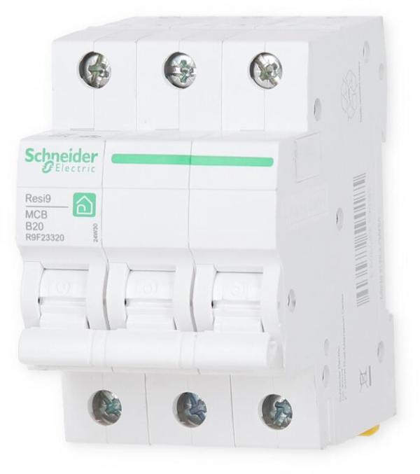 Schneider R9F23320 Leitungsschutz- schalter Resi9 3-Polig, 20A, B-Charakteristik