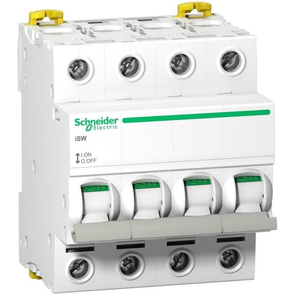 ARDEBO.de Schneider Electric A9S65463 iSW Lasttrennschalter, 4-polig, 63A, 240V,AC