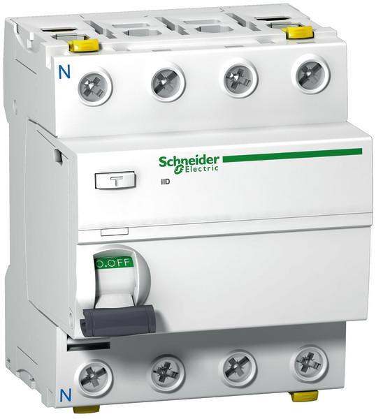 ARDEBO.de Schneider Electric A9Z24463 Fi-Schutzschalter iID, 4-Polig, 63A, 300mA, Typ A