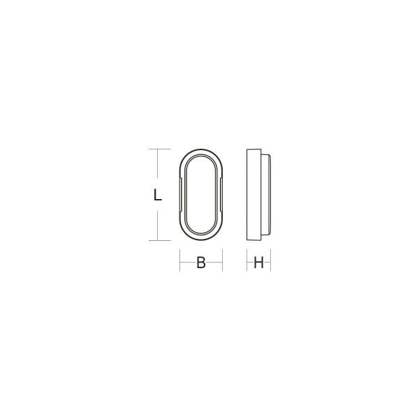 RZB HB710 Wand- und Deckenleuchte, LED, 6/9,5W, 700/1100lm, 4000K, IP54, weiß (501050.002)