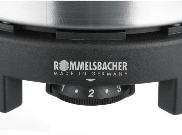 Rommelsbacher RK501 Reisekochplatte, 500 W, Gussheizplatte, edelstahl/schwarz