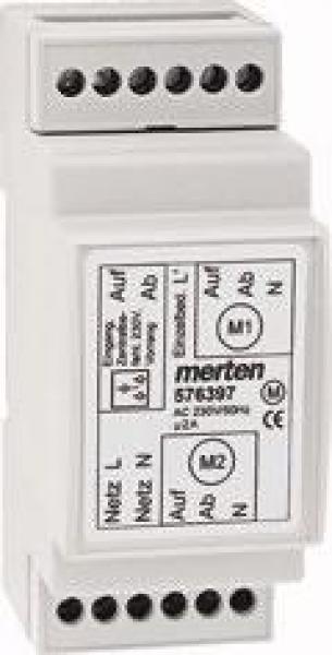 ARDEBO.de Merten Rollladen-Mehrfachsteuerrelais REG, 2 A, AC 250 V, Jalousieaktoren (576397)
