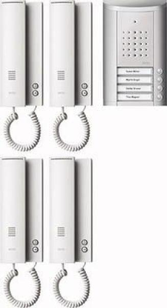 ARDEBO.de Ritto Entravox Audio-Set, 4 Wohneinheiten, silber/weiß (1841420)