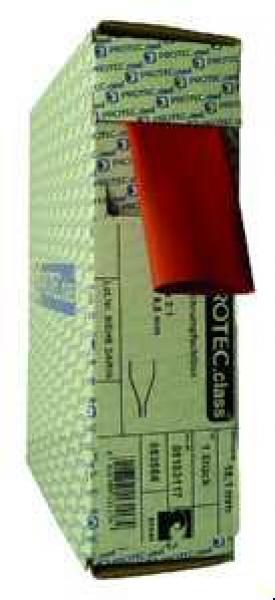 ARDEBO.de Protec.class PSB-RT64 Schrumpfschlauch rot, 6,4-3,2 mm, 10 m (05103114)