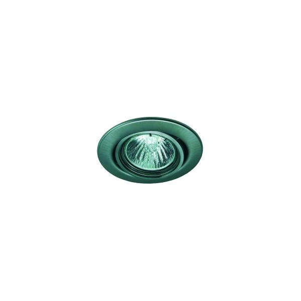 ARDEBO.de Protec.class PEL 05 Niedervolt-Einbaustrahler mit Innenring, 50W, G5,3, IP20, Edelstahl-Optik