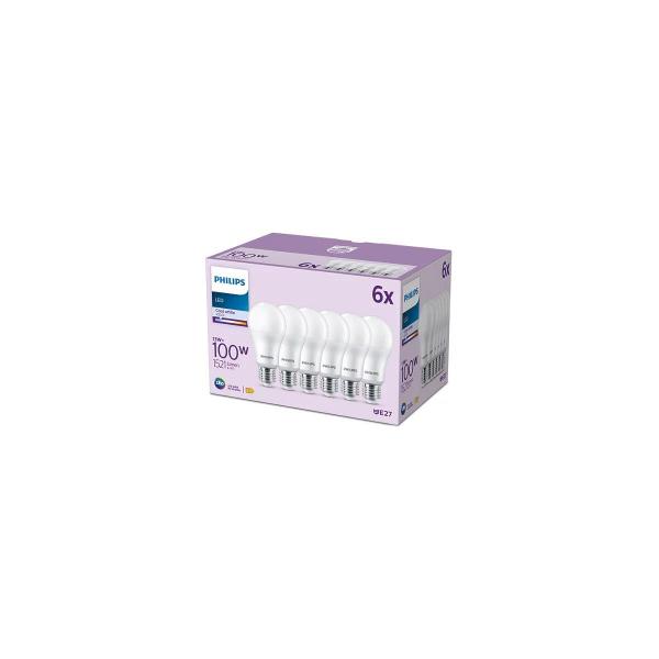 Philips Classic LED Glühbirne, E27, 13W, 1521lm, 4000K, satiniert (929002306996)