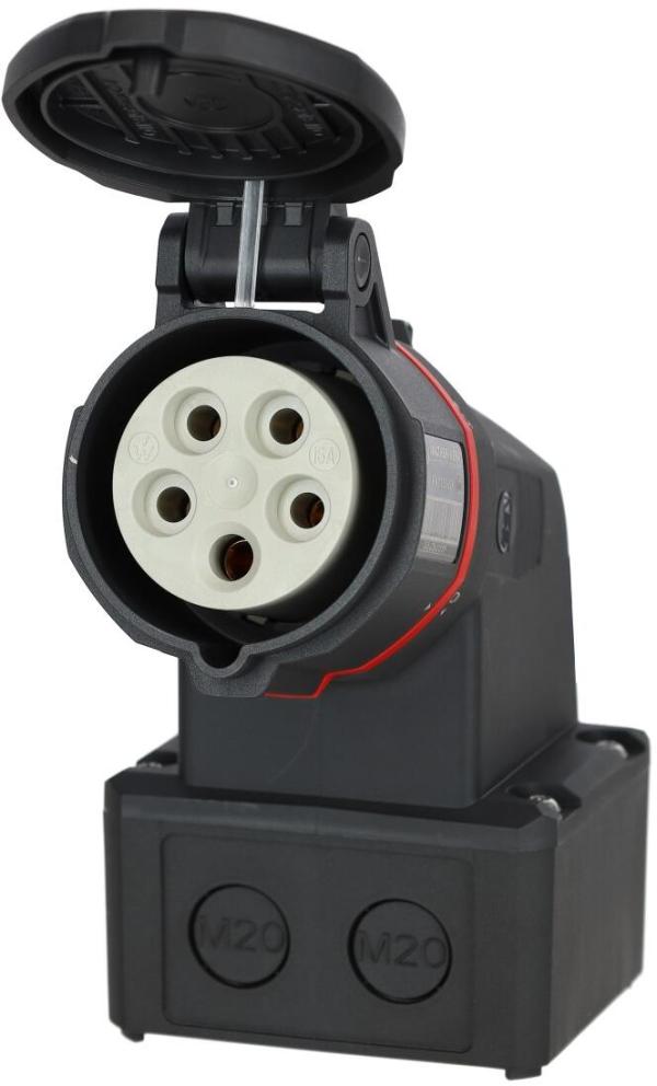 Walther FW112506SK CEE NEO Wandsteckdose Minikombi 16A 5P 6h IP54