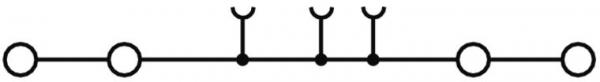 Weidmüller A4C 1,5 BL Durchgangs-Reihenklemme, PUSH IN, 1.5 mm², 500 V, 17.5 A, blau