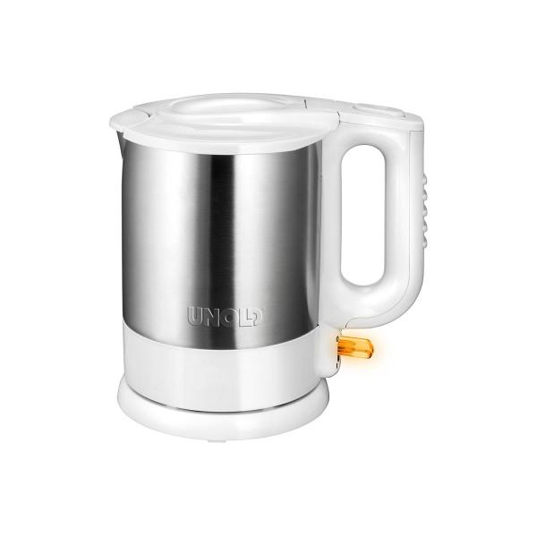 ARDEBO.de Unold 18010 Edition White Blitzkocher, 1850-2200W, 1,5l, Trockengehschutz, Kalkfilter, Edelstahl/weiß
