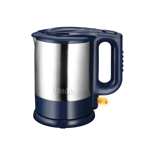 ARDEBO.de Unold 18018 Edition Blue Blitzkocher, 2200W, 1,5l, Trockengehschutz, Kochstopp, Edelstahl/blau