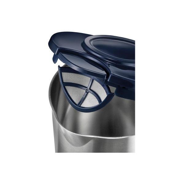 Unold 18018 Edition Blue Blitzkocher, 2200W, 1,5l, Trockengehschutz, Kochstopp, Edelstahl/blau