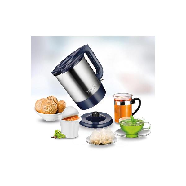Unold 18018 Edition Blue Blitzkocher, 2200W, 1,5l, Trockengehschutz, Kochstopp, Edelstahl/blau