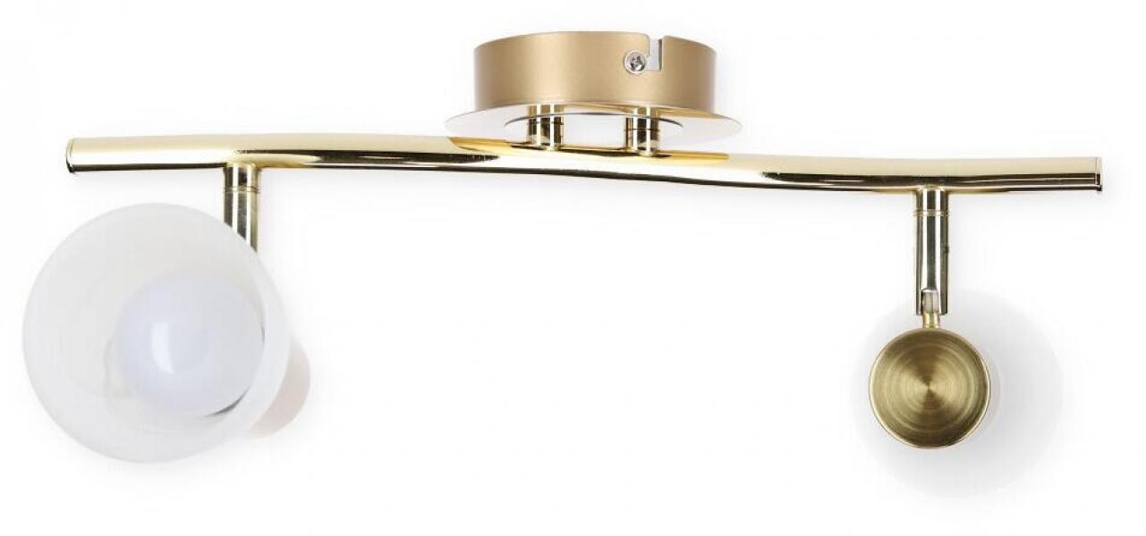 ARDEBO.de Trio Deckenleuchte LEVISTO incl. 2x E14 LED, 4,9W · 2x 470lm, 3000K, messing matt (871010208)