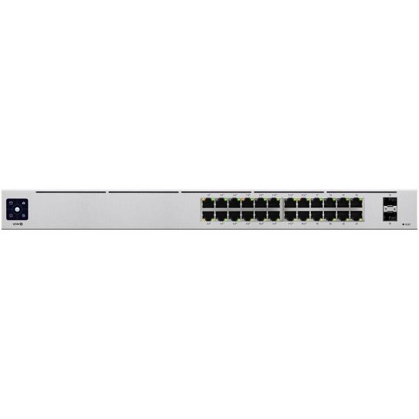 ARDEBO.de Ubiquiti UniFi 24-Port PoE Managed L2/L3 Gigabit Ethernet (10/100/1000) Power over Ethernet (PoE) 1U Silber